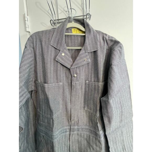 Vintage Universal Overall Stonecutter Pinstripe Coverall Size 44 Union - Picture 2 of 9